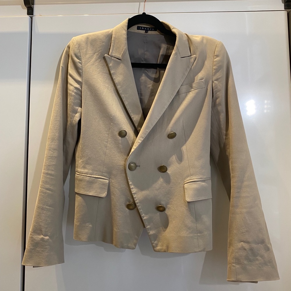 Theory cotton canvas jacket